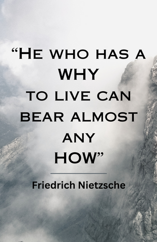 Friedrich Nietzsche "WHY" Art Quote (11" x 17")