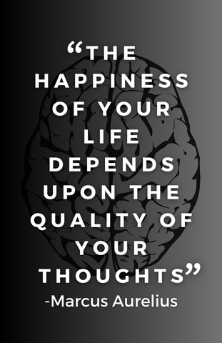Marcus Aurelius "Happiness" Art Quote (11" x 17")