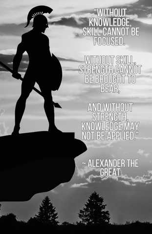 Alexander the Great Art Quote (11" x 17")