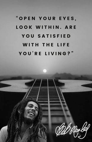 Bob Marley Art Quote - "Living" (11" x 17")
